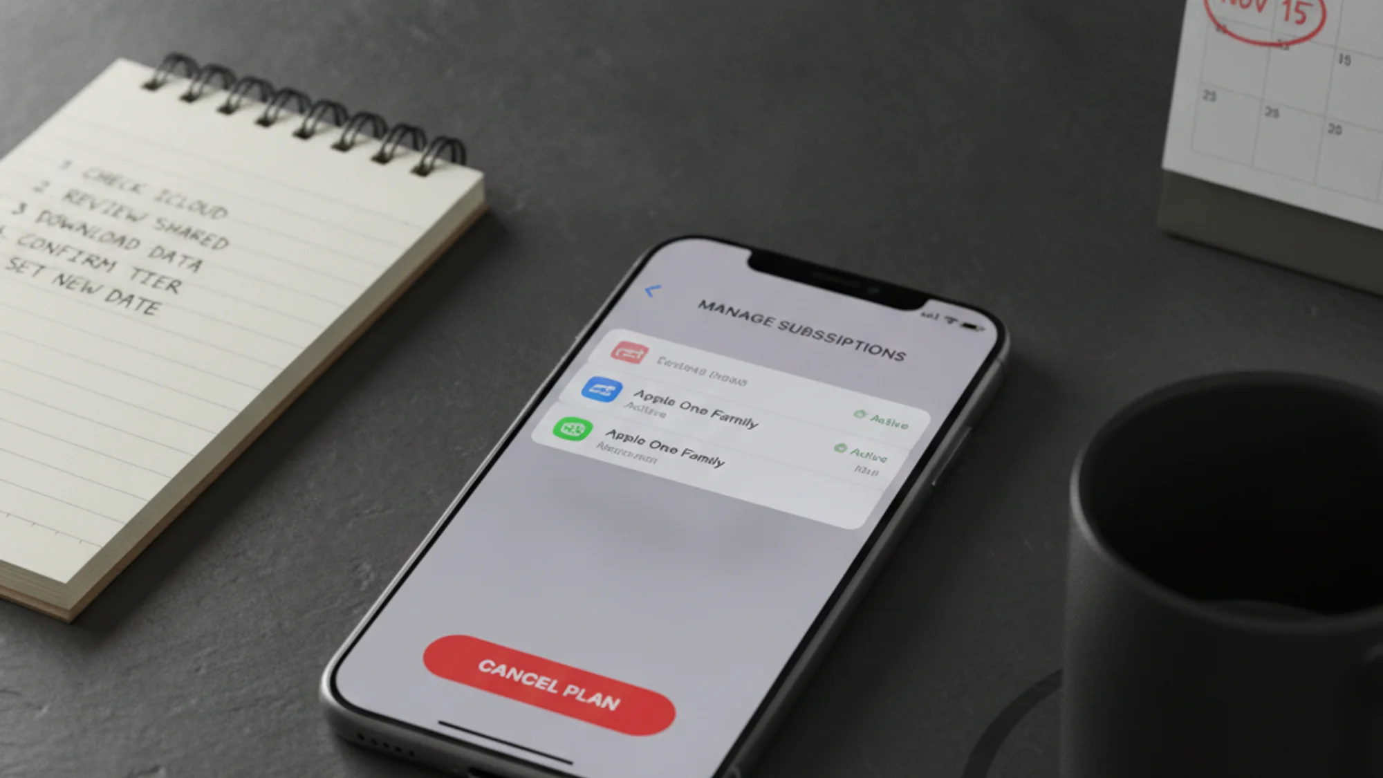 Apple One kündigen oder herabstufen